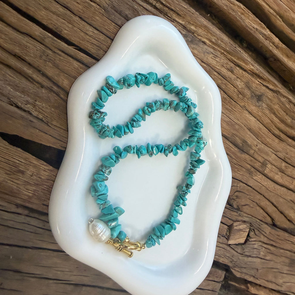 Turquoise and Pearl
