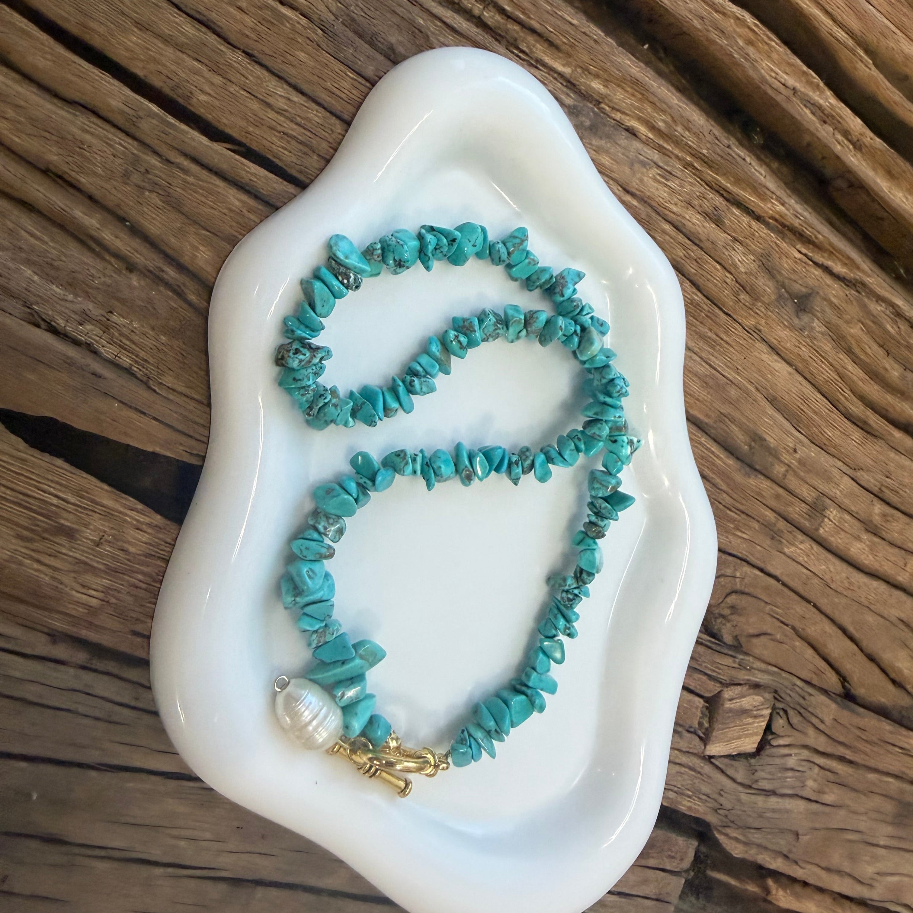 Turquoise and Pearl
