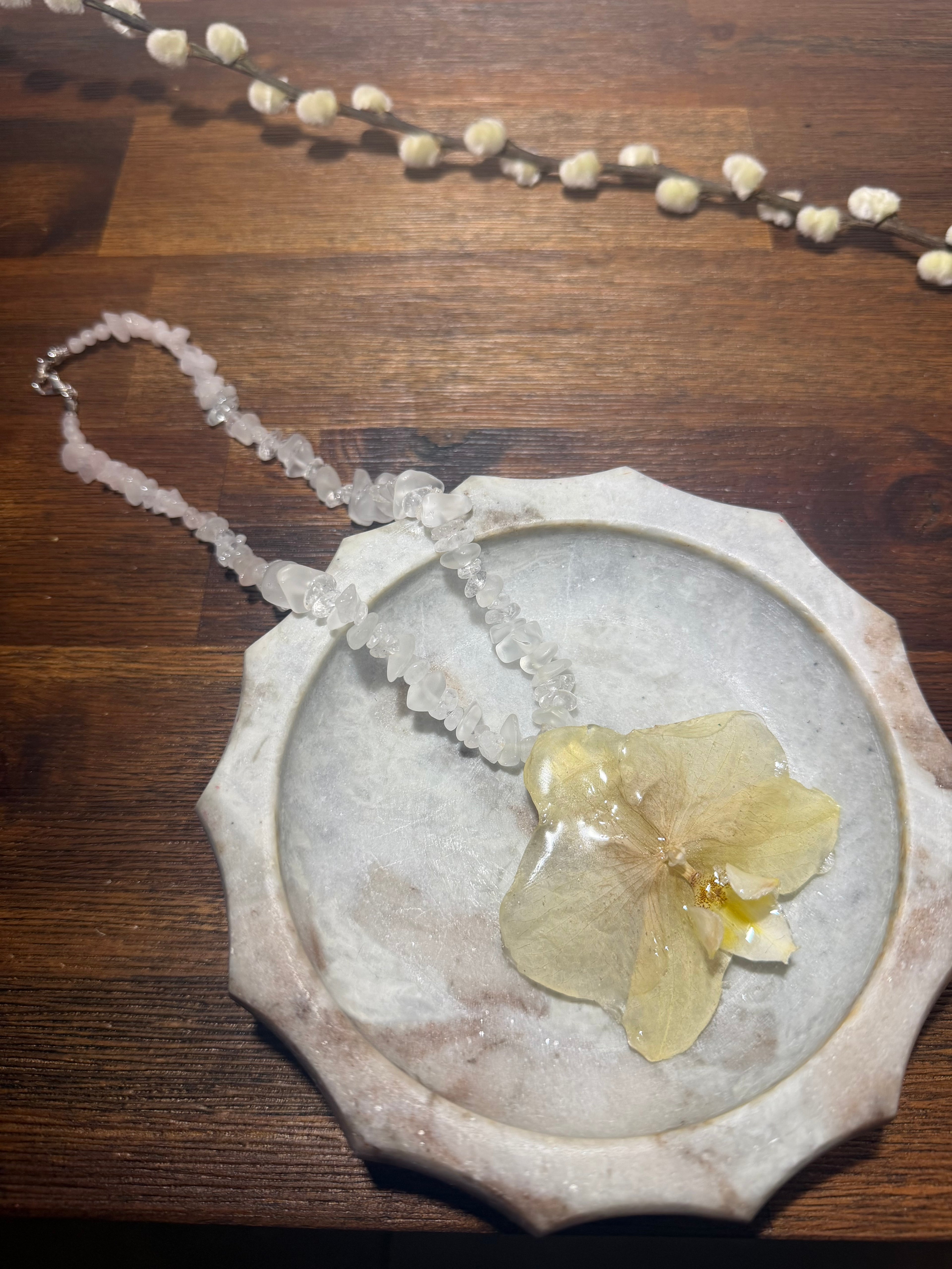 White Orchid Necklace
