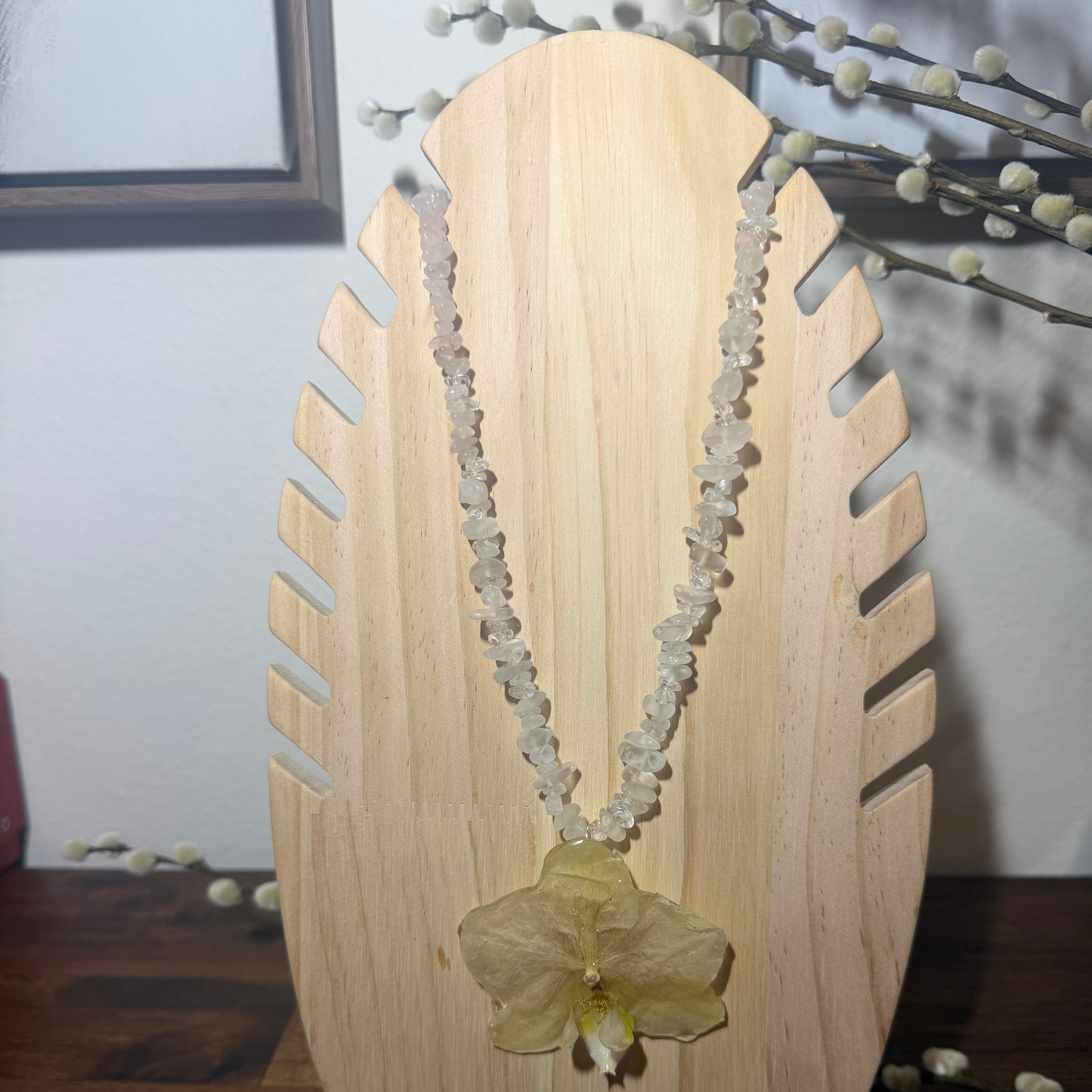 White Orchid Necklace