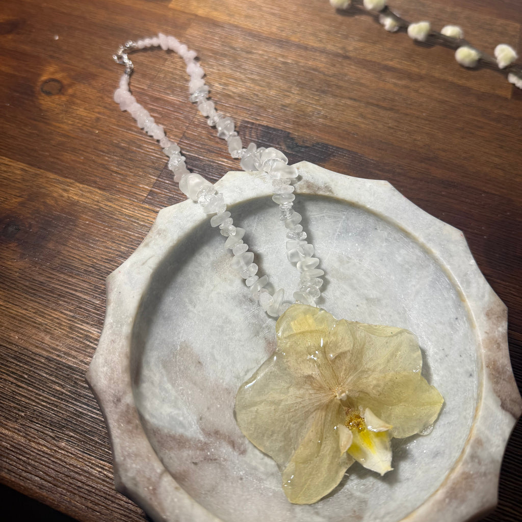 White Orchid Necklace