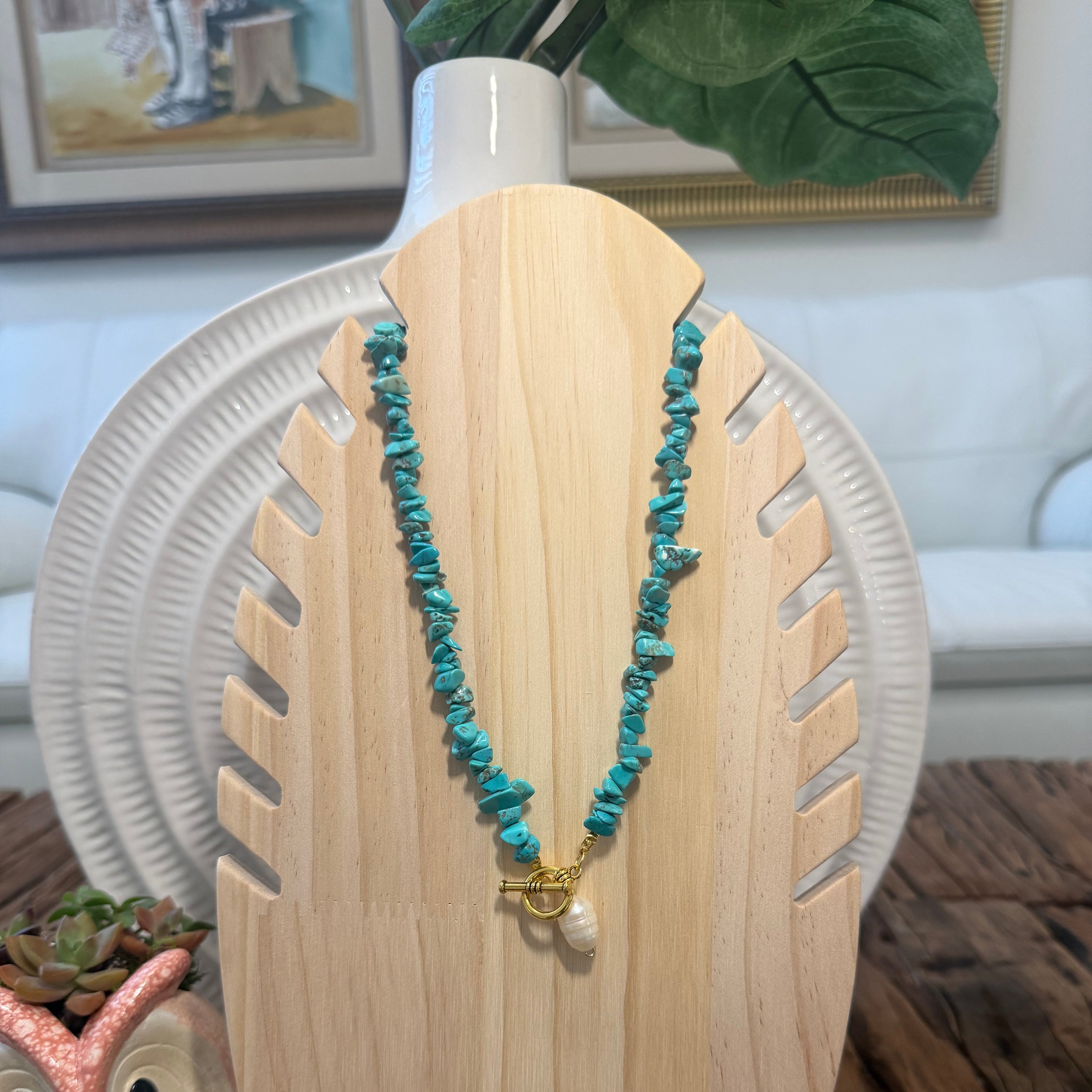 Turquoise and Pearl