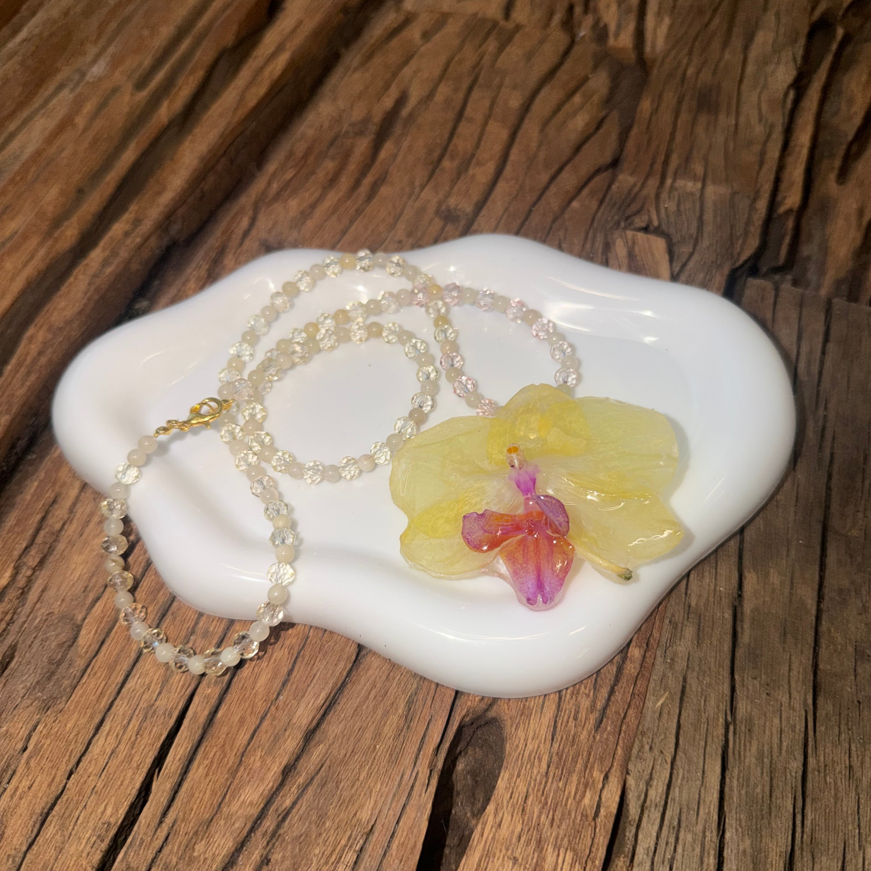 Crystal Orchid Necklace