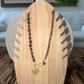 Labradorite Pin Necklace